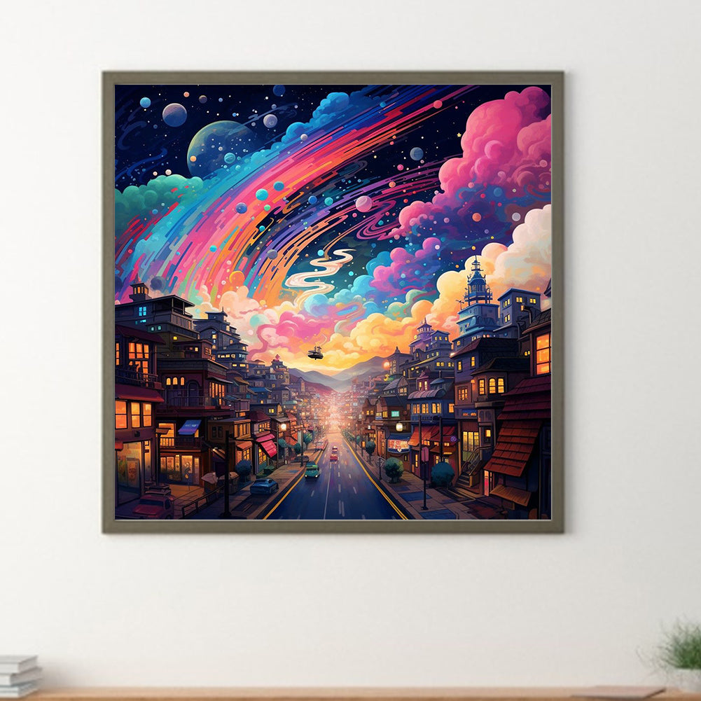 Fantasy World¡¤Planet Night - Full Round Drill Diamond Painting 30*30CM