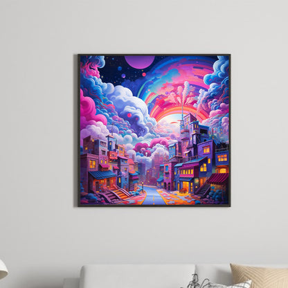 Fantasy World¡¤Cloudy Night - Full Round Drill Diamond Painting 30*30CM