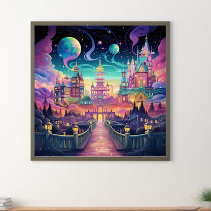 Fantasy World¡¤Quiet Night - Full Round Drill Diamond Painting 30*30CM