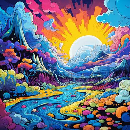 Fantasy World¡¤Sun Vitality - Full Round Drill Diamond Painting 30*30CM