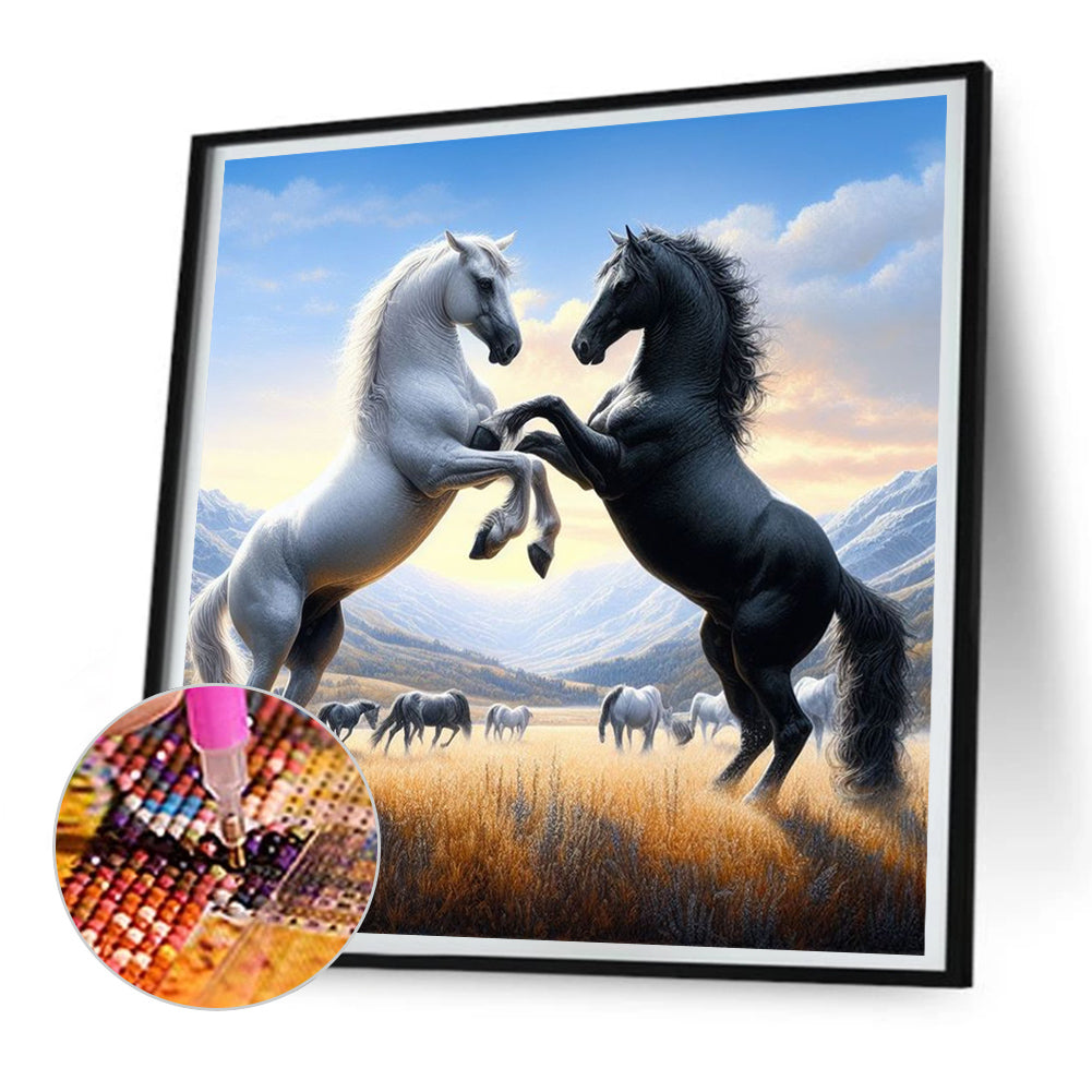 Horse - Full Round Drill Diamond Painting 30*30CM