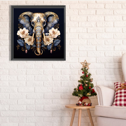 Elephant Head - Full Square Drill Diamond Painting 40*40CM