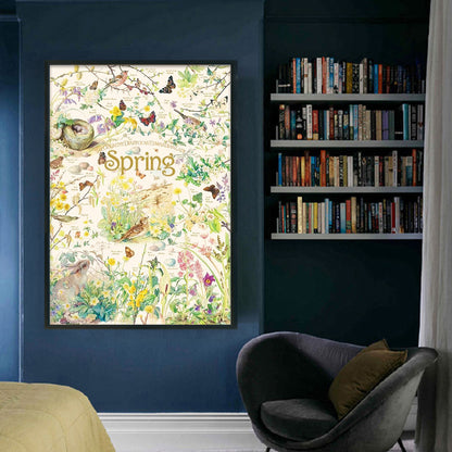 Spring Poster - 11CT Stamped Cross Stitch 40*60CM