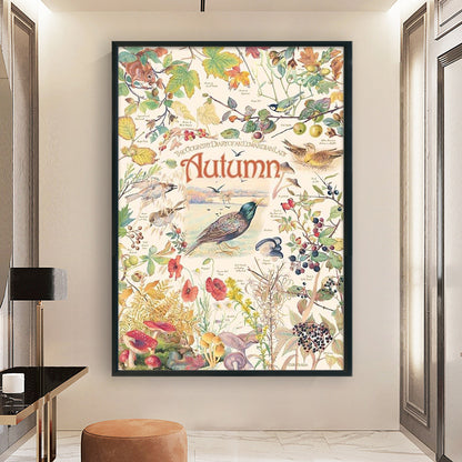 Autumn Poster - 11CT Stamped Cross Stitch 40*60CM