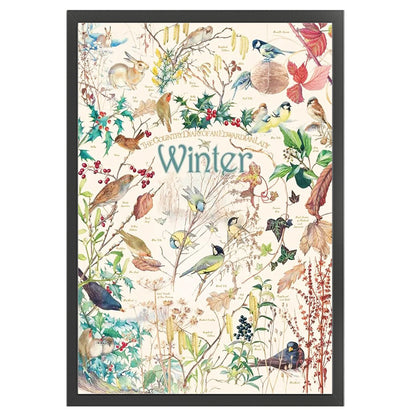 Winter Poster - 11CT Stamped Cross Stitch 40*60CM