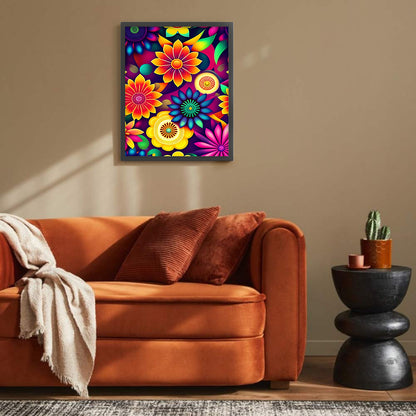 Flower - Full Round Drill Diamond Painting 40*50CM