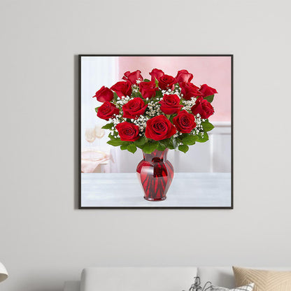 Royal Red Rose - Full Round Drill Diamond Painting 50*50CM