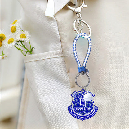 Double Sided Diamond Painting Art Keychain Pendant for Home Decor (Everton)