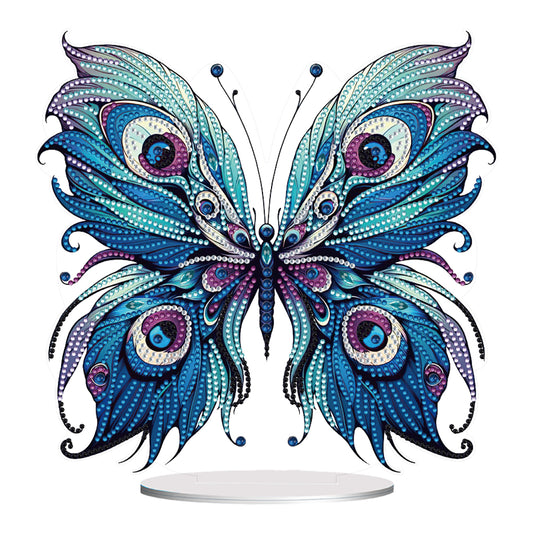 Handmade Beauty Butterfly Desktop Diamond Art Kits for Home Office Desktop Decor