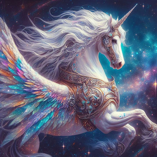 Unicorn - Full Round Drill Diamond Painting 30*30CM