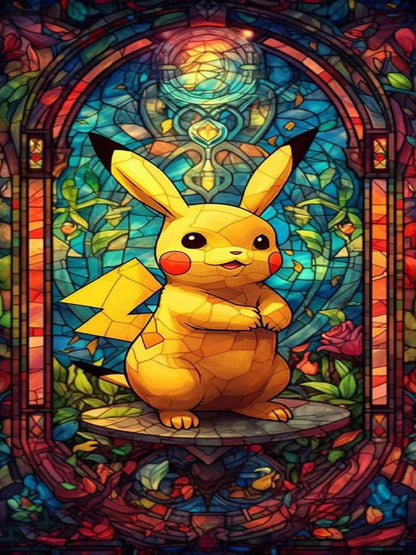 Pikachu - Full Round Drill Diamond Painting 30*60CM