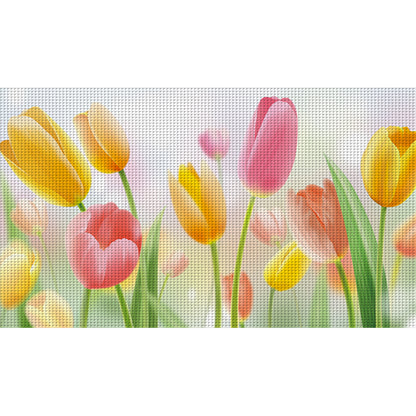 Morning Tulips - 11CT Stamped Cross Stitch 105*61CM