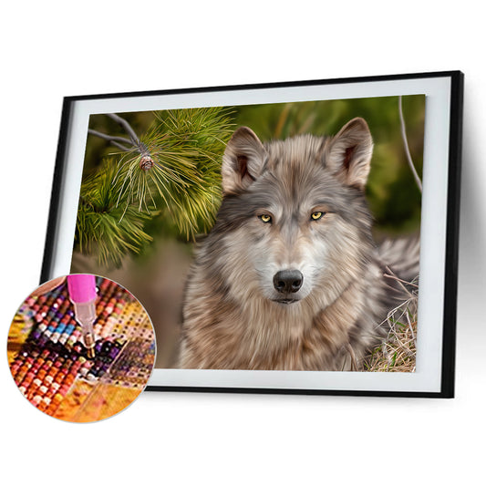 Wolf - Full Round Drill Diamond Painting 40*30CM