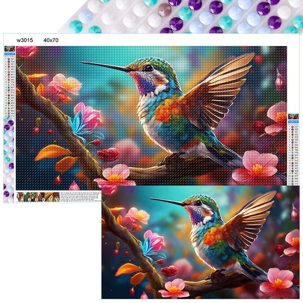 Hummingbird - Full Round Drill Diamond Painting 70*40CM