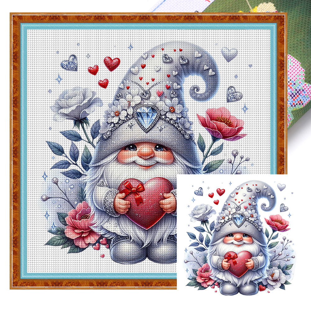 Caring Goblin - 11CT Stamped Cross Stitch 40*40CM