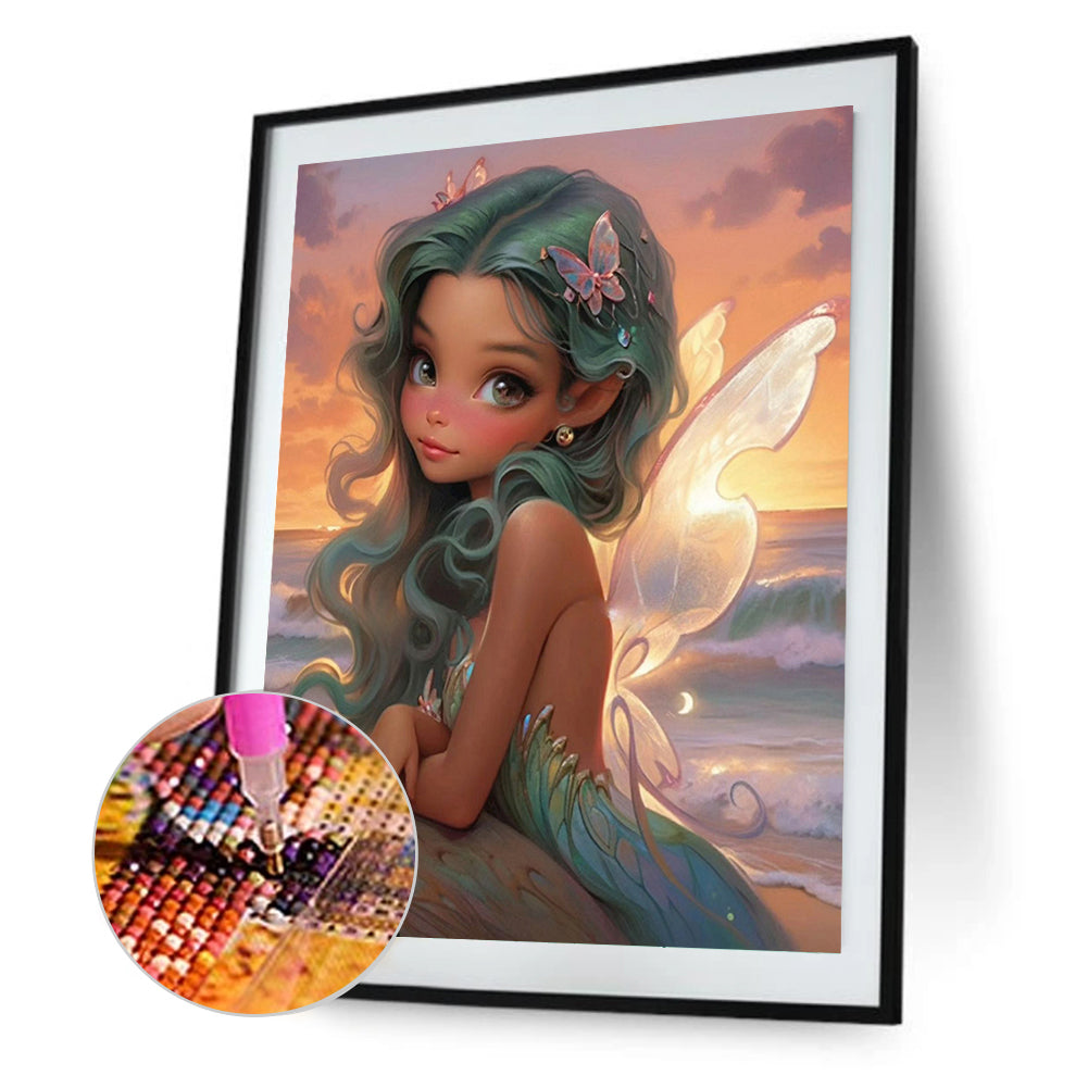 Little Girl - Full Round Drill Diamond Painting 30*40CM