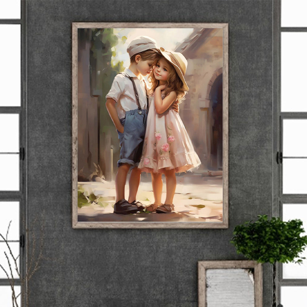 Valentine'S Day Kids - Full Round Drill Diamond Painting 30*40CM