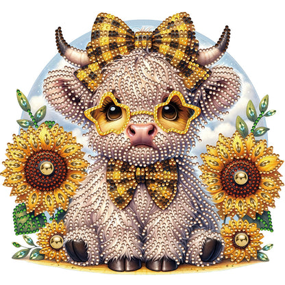 Highland Yak - Special Shaped Drill Diamond Painting 30*30CM