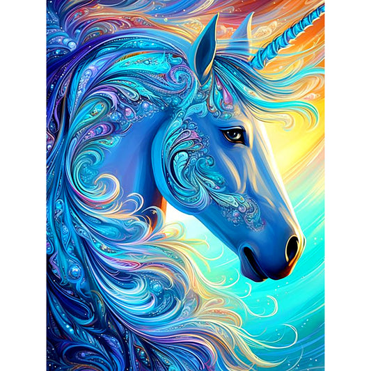 Ambilight Unicorn - Full Round Drill Diamond Painting 30*40CM