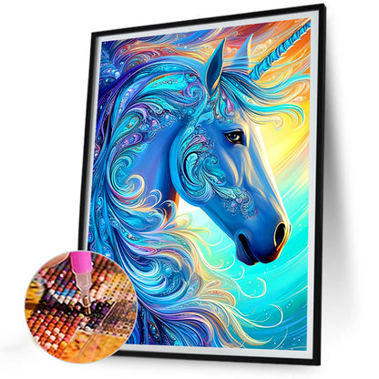 Ambilight Unicorn - Full Round Drill Diamond Painting 30*40CM