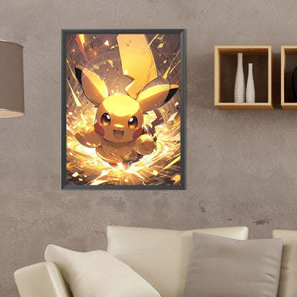 Running Pikachu - Full Round Drill Diamond Painting 30*40CM