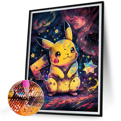 Nebula And Pikachu - Full Round Drill Diamond Painting 30*40CM