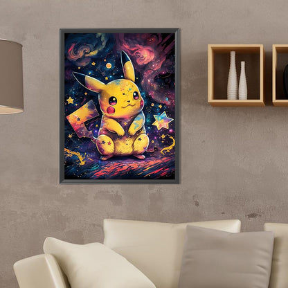 Nebula And Pikachu - Full Round Drill Diamond Painting 30*40CM