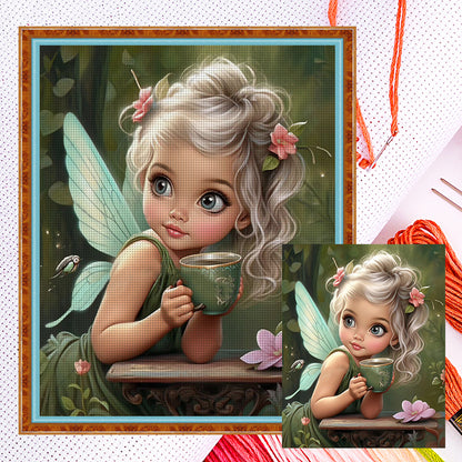 Elf Girl - 11CT Counted Cross Stitch 40*50CM