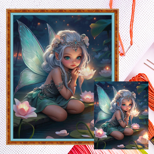 Elf Girl - 11CT Counted Cross Stitch 40*50CM