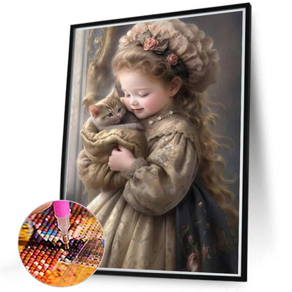 Sweet Girl - Full Round Drill Diamond Painting 40*50CM