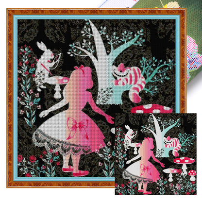 Silhouette-Princess Alice - 11CT Stamped Cross Stitch 40*40CM