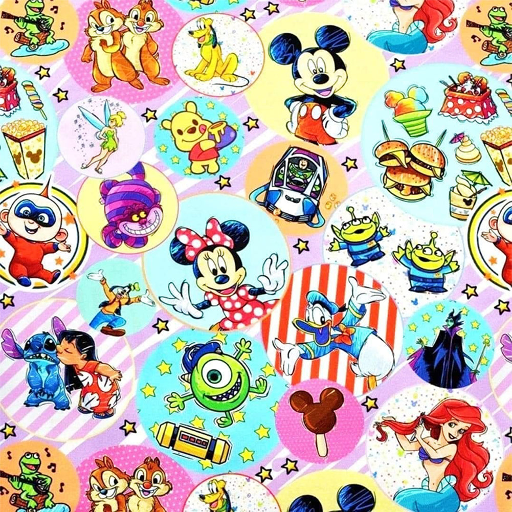 Disney Characters - 11CT Stamped Cross Stitch 50*50CM