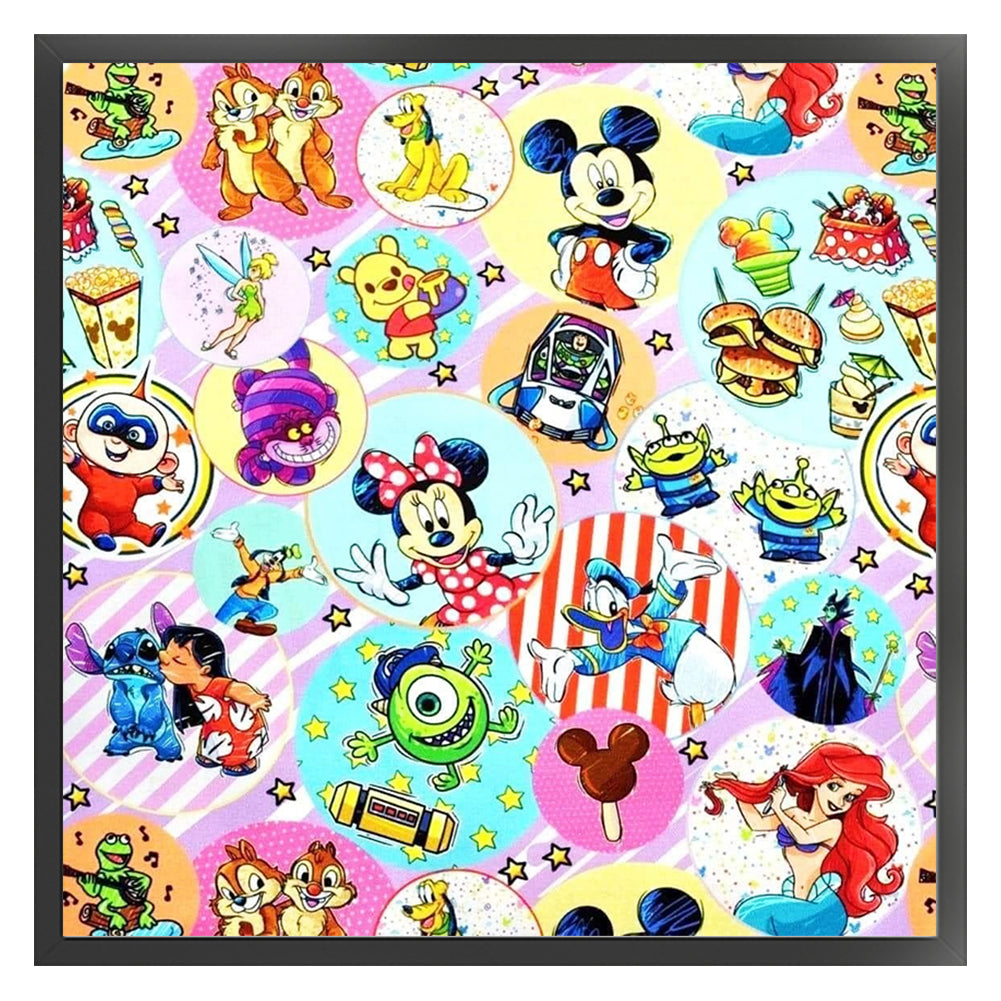 Disney Characters - 11CT Stamped Cross Stitch 50*50CM