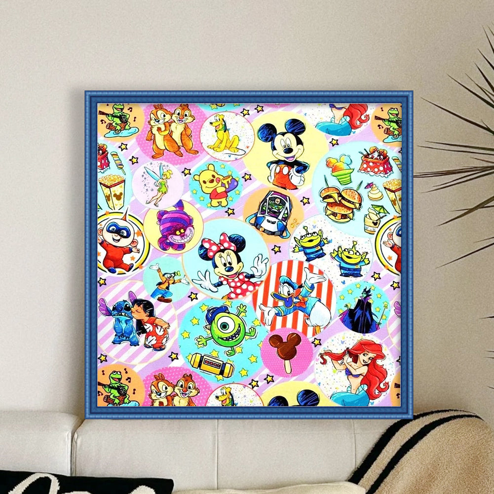 Disney Characters - 11CT Stamped Cross Stitch 50*50CM