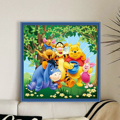 Winnie The Pooh - 11CT Stamped Cross Stitch 40*40CM