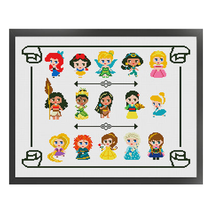 Disney Princess - 11CT Stamped Cross Stitch 50*42CM