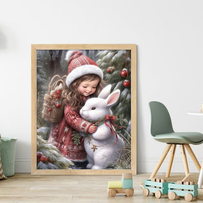 Cute Girl - 11CT Counted Cross Stitch 40*50CM