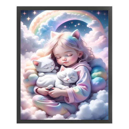 Cute Girl - 11CT Counted Cross Stitch 40*50CM