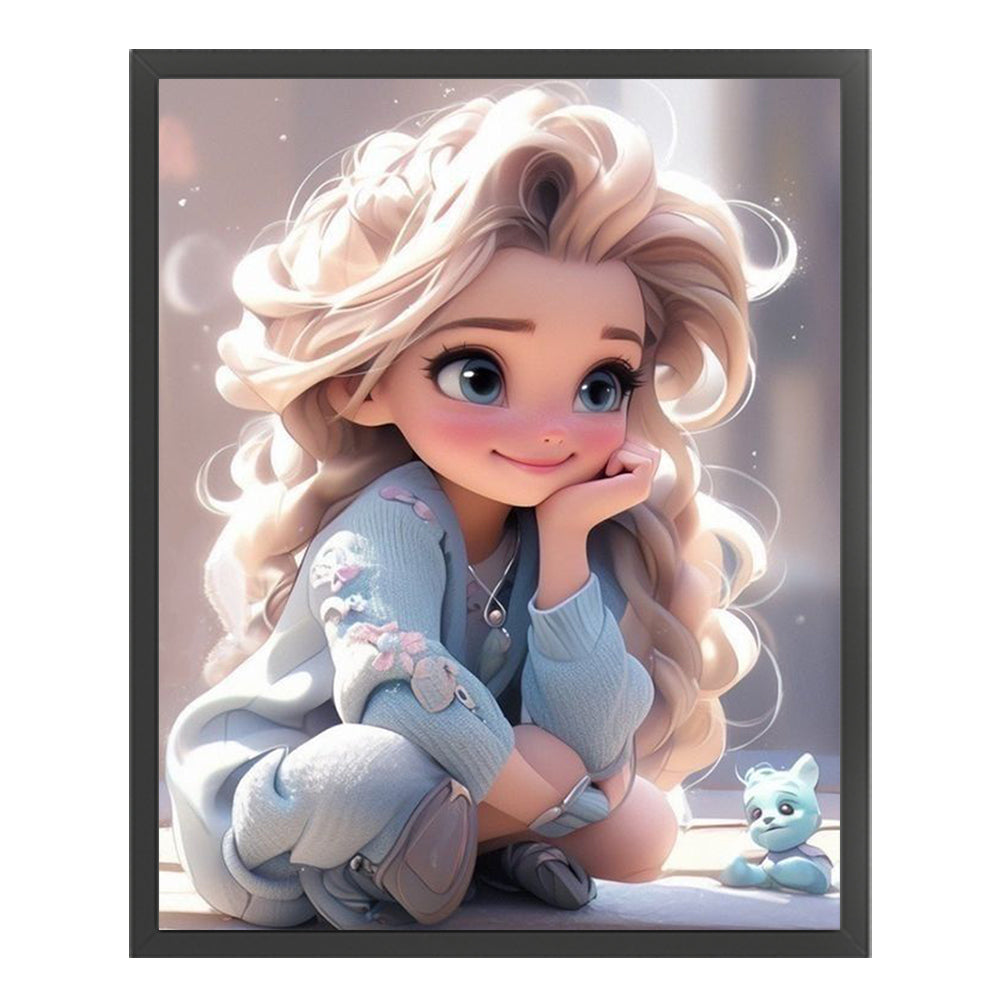 Cute Girl - 11CT Counted Cross Stitch 40*50CM