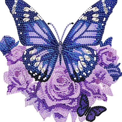 Acrylic Butterfly Single Side Diamond Art Hanging Pendant for Wall Home Decor