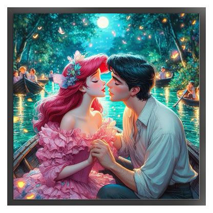 Mermaid Princess Ariel - 18CT Stamped Cross Stitch 30*30CM