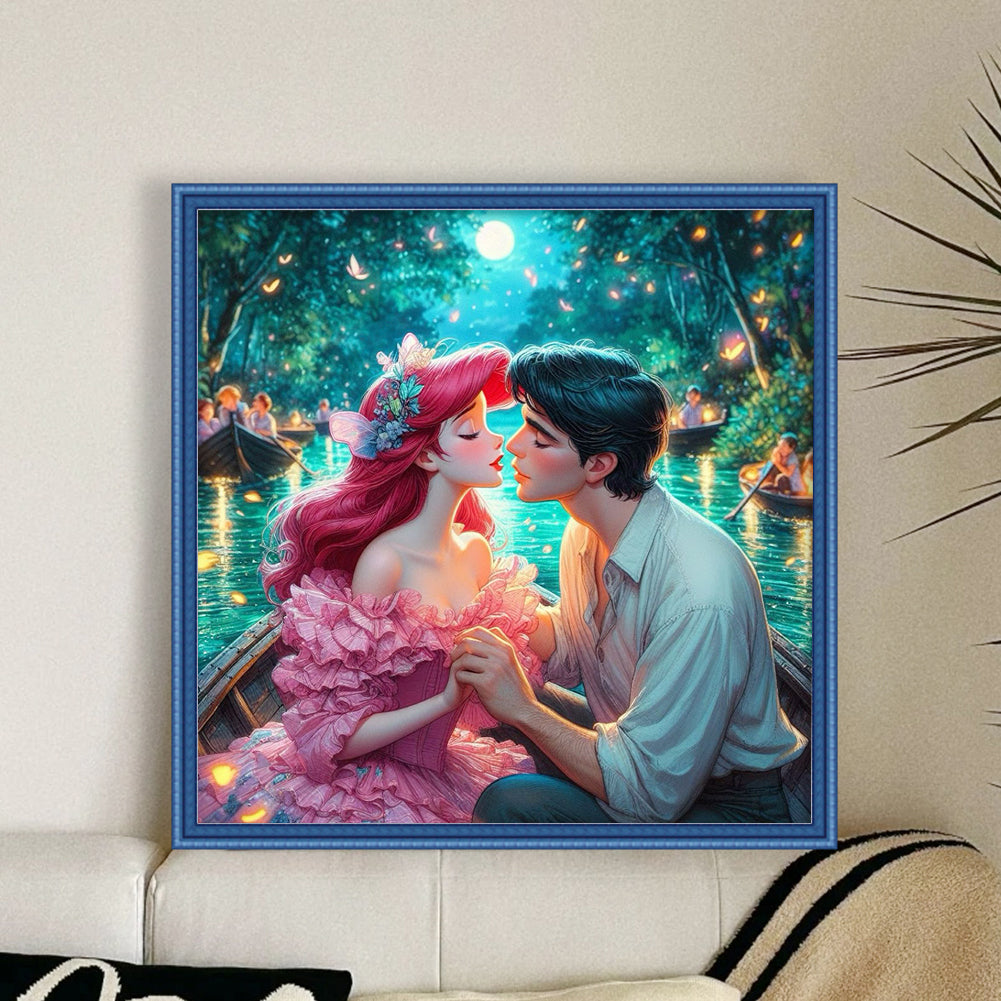 Mermaid Princess Ariel - 18CT Stamped Cross Stitch 30*30CM