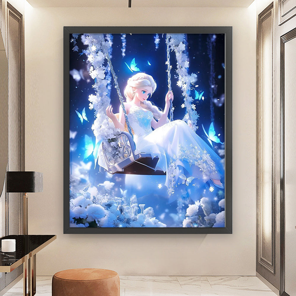 Princess Elsa - 11CT Stamped Cross Stitch 50*60CM