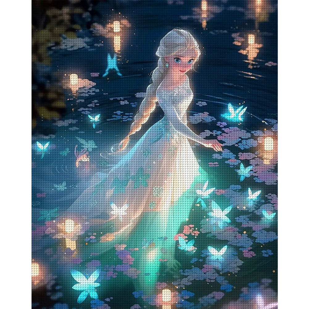 Princess Elsa - 11CT Stamped Cross Stitch 50*60CM