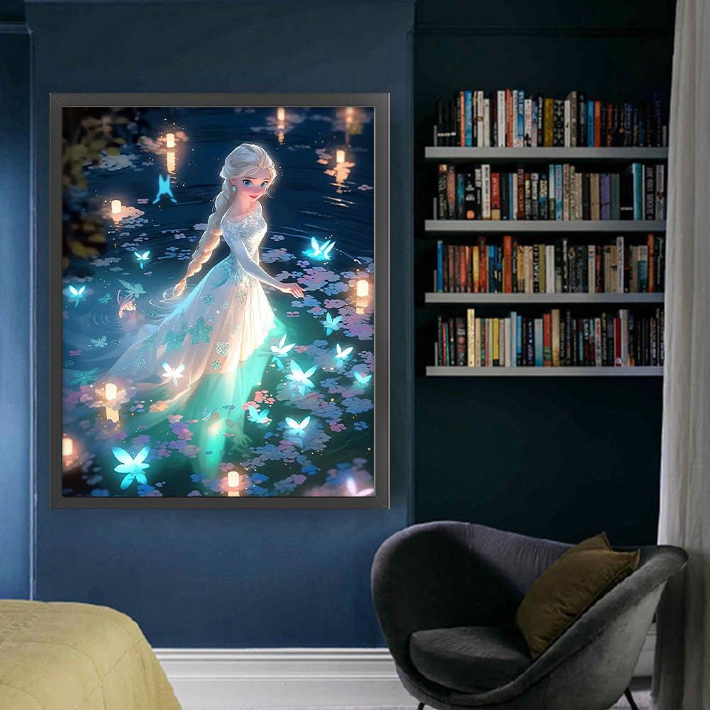 Princess Elsa - 11CT Stamped Cross Stitch 50*60CM