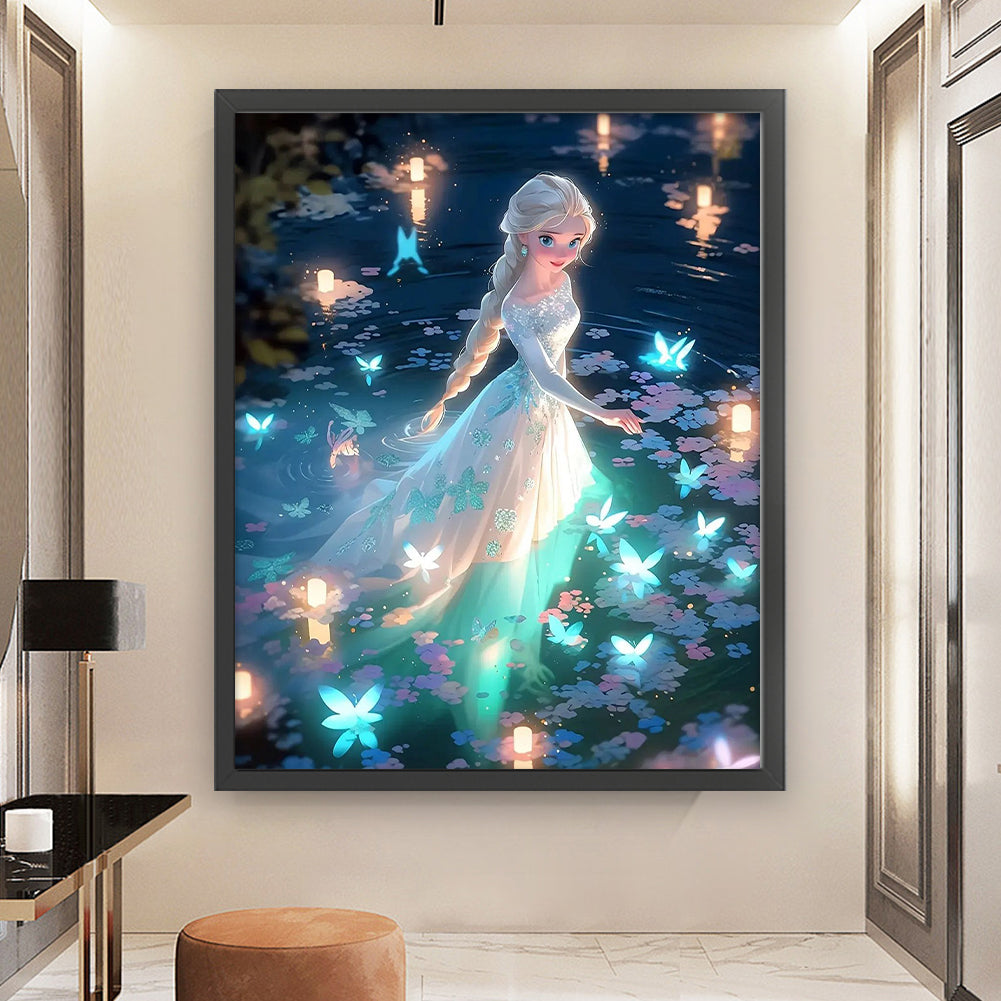 Princess Elsa - 11CT Stamped Cross Stitch 50*60CM