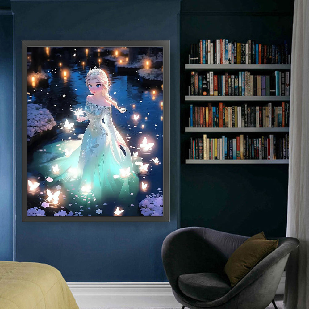 Princess Elsa - 11CT Stamped Cross Stitch 50*60CM