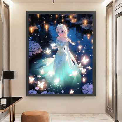 Princess Elsa - 11CT Stamped Cross Stitch 50*60CM