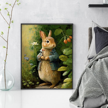 Rabbit - 11CT Stamped Cross Stitch 40*50CM