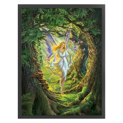 Elf In The Forest - 11CT Stamped Cross Stitch 50*65CM